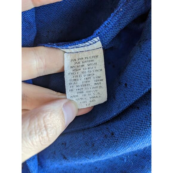 Insepeables Women's Blue Long Sleeve 2 Button V-neck Jacket Size 12 - Picture 4 of 4